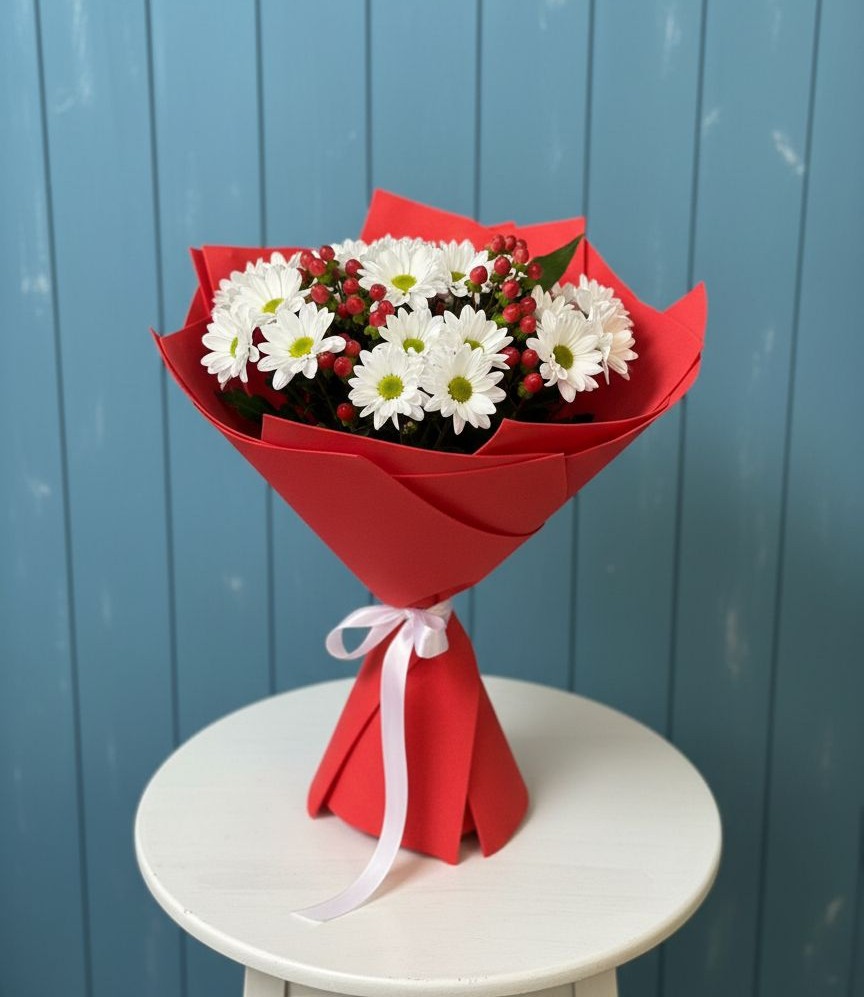 Букет цветов из: Хризантемы в Янауле