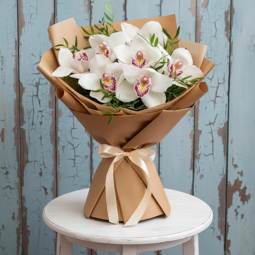 Букет цветов из: Орхидеи и Розы в Янауле