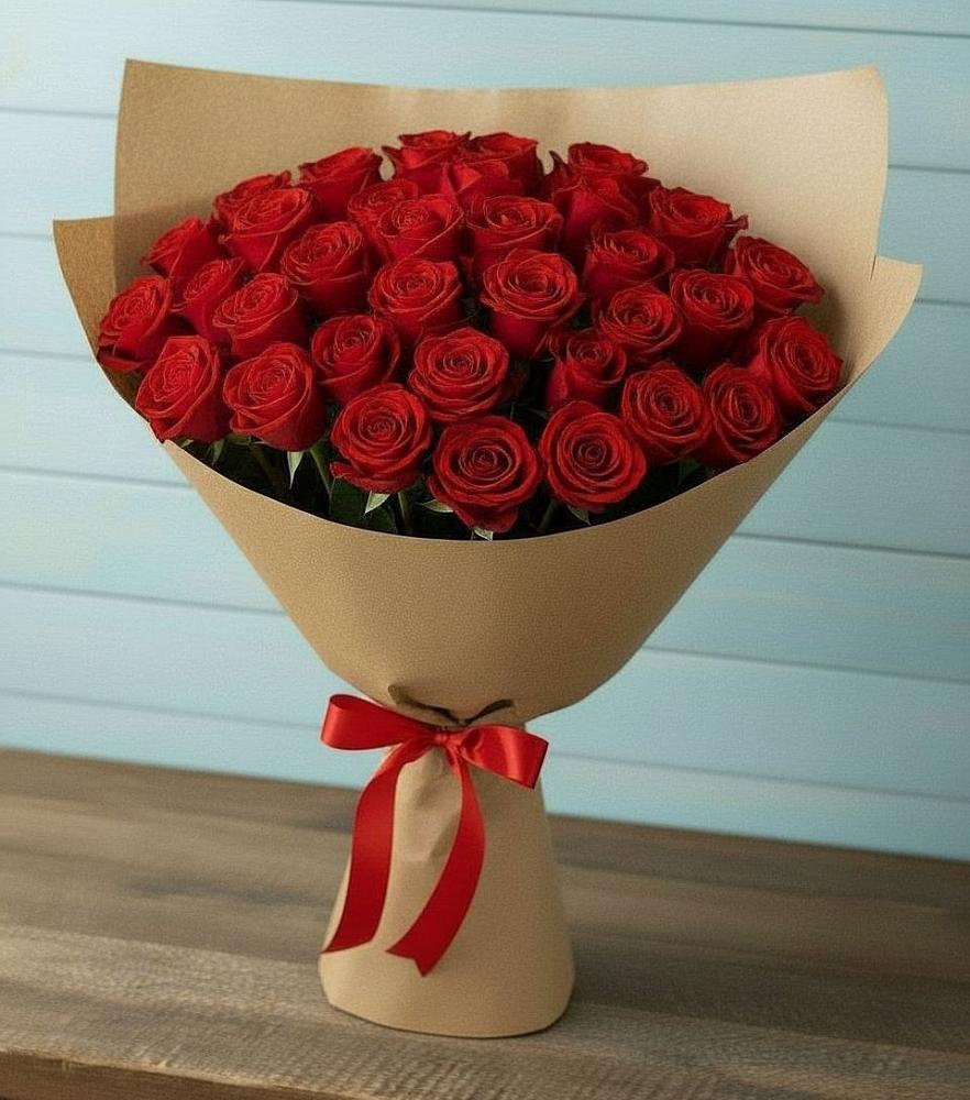 Букет Красные розы Милано в Янауле
