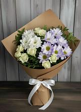 Букет цветов из:  Хризантемы и Розы #REPLACE_PRED# Янауле