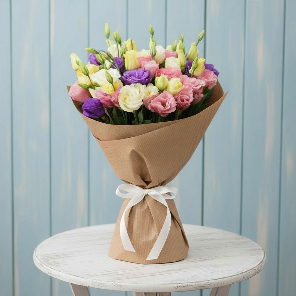 Букет цветов из: Лизиантусы в Янауле