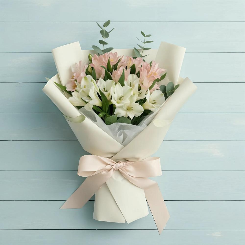 Букет цветов из: Альстромерии в Янауле