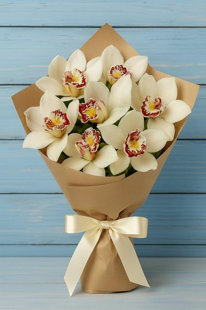 Букет цветов из: Орхидеи и Розы в Янауле