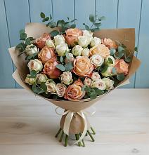 Букет цветов из:  Альстромерии и Розы #REPLACE_PRED# Янауле