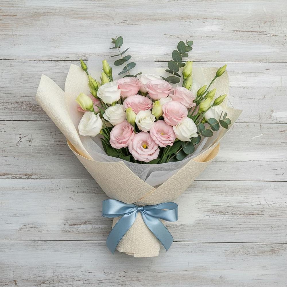 Букет цветов из: Лизиантусы в Янауле